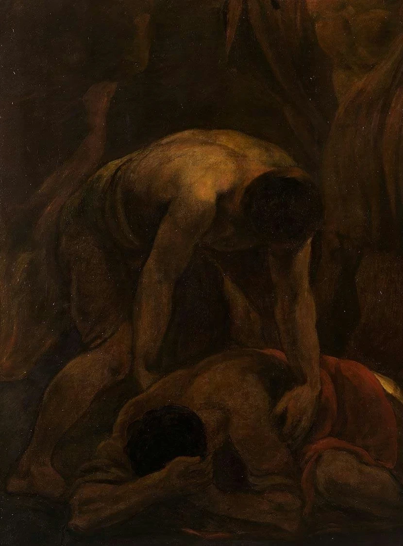 Saul e la strega di Endor - dettaglio 1